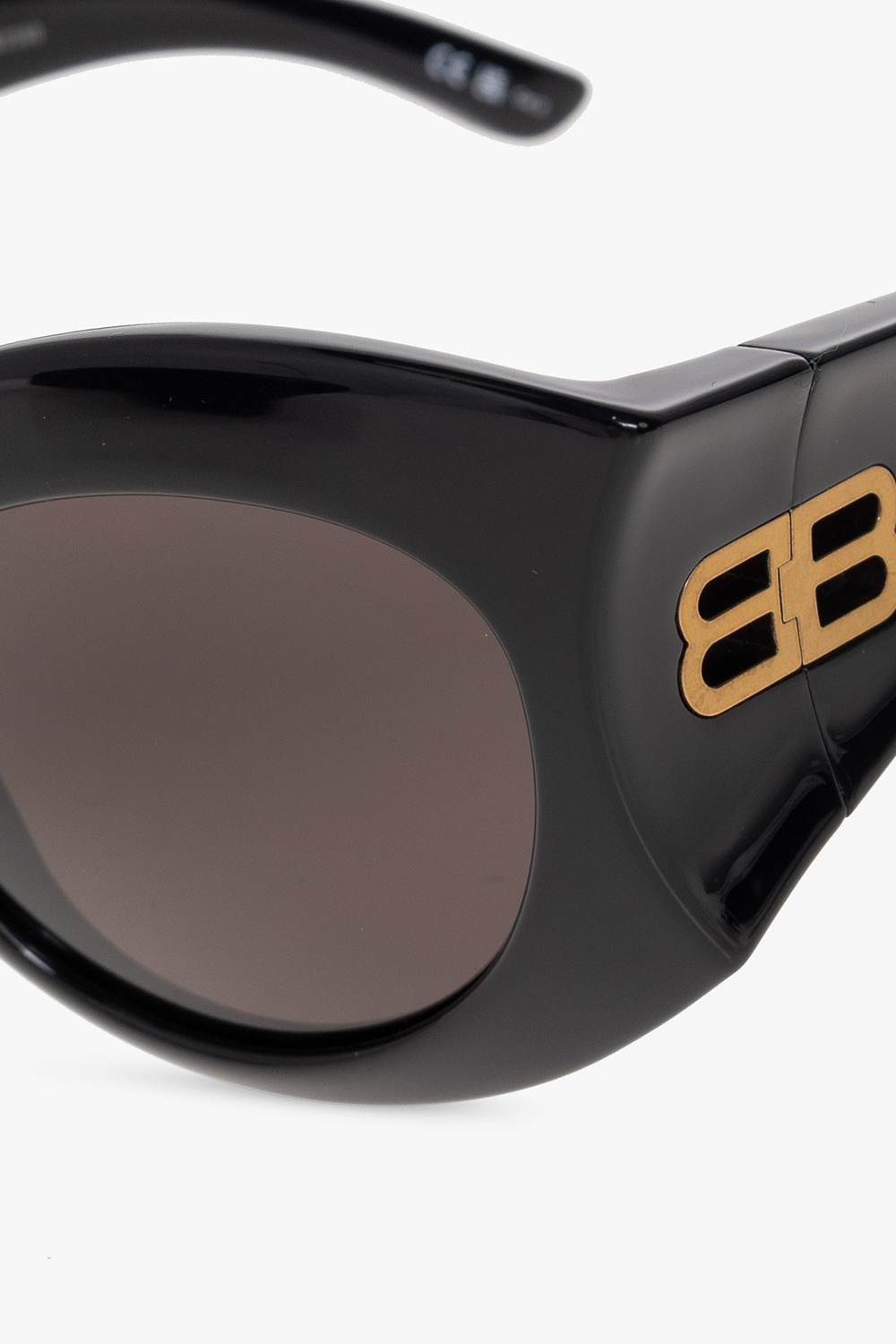 Black 'Hourglass Round' sunglasses Balenciaga